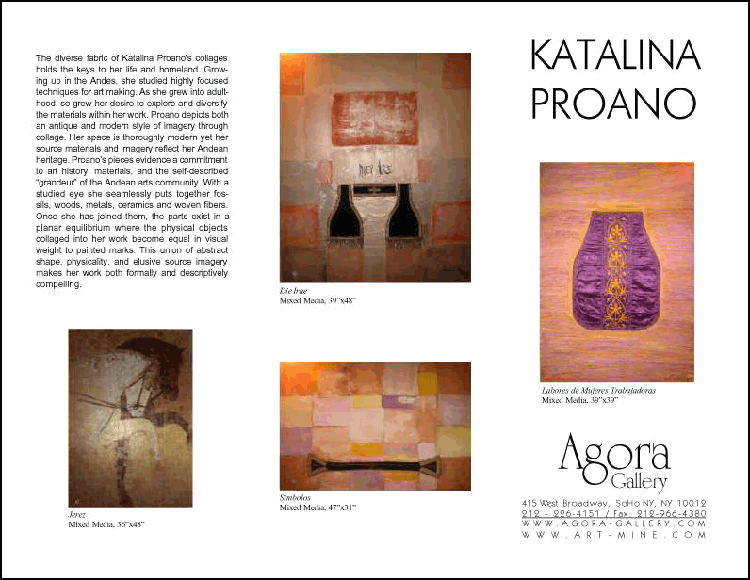 Agora Gallery New York Katalina Proano