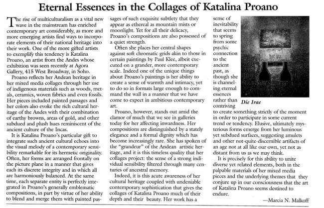 Marcia Malkoff | Gallery and Studio Magazine Katalina Proano